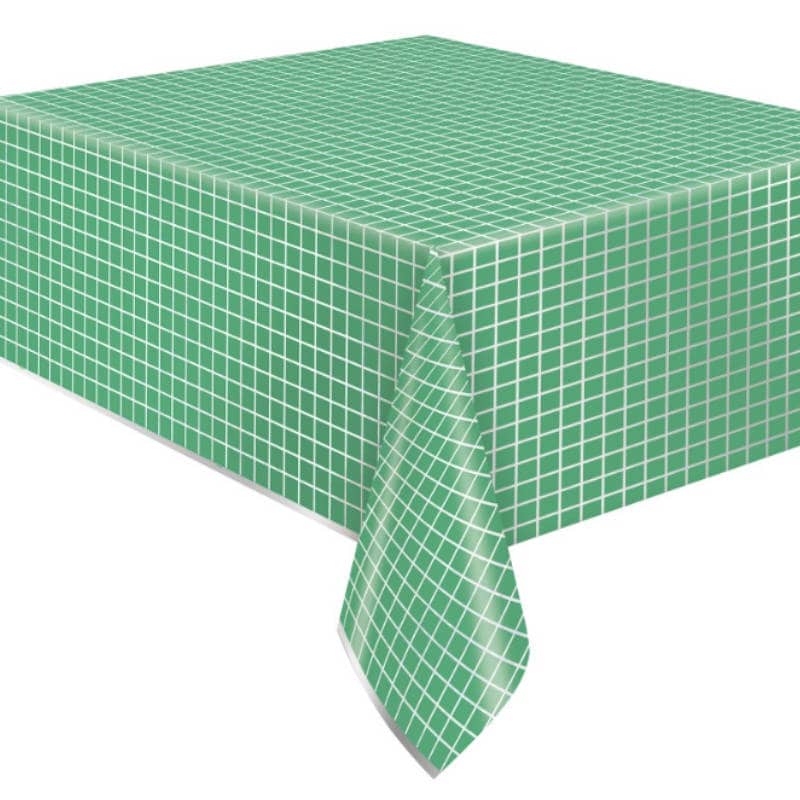 Nappe Vert & Argent Carrés