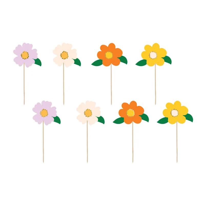 Cake Topper Mix de fleurs