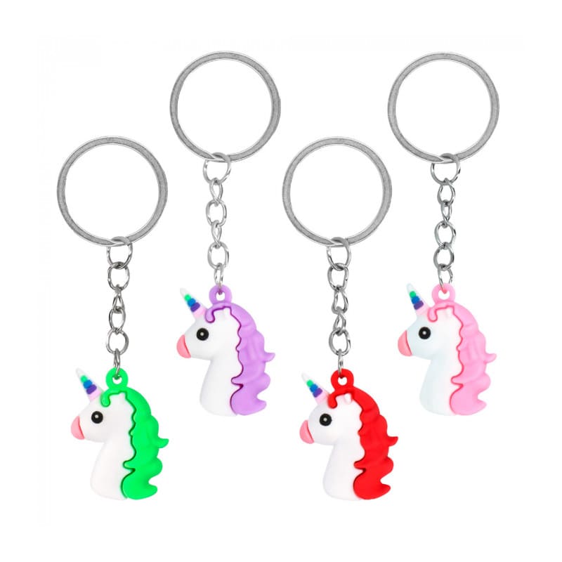 Porte-clés Licorne, 4 pcs.