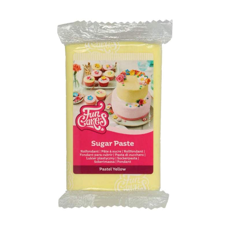 Funcakes Fondant Pastellgelb, 250 g