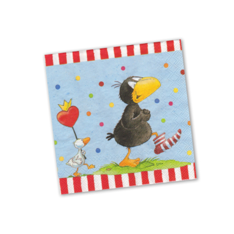 Serviettes Le petit corbeau Chaussette, 20 pcs.