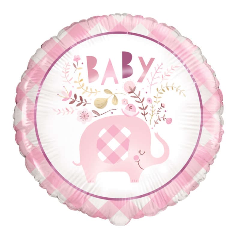 Folienballon Babyfant rosa