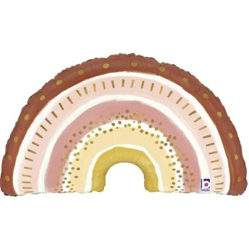 Ballon en feuille Boho Arc-en-ciel