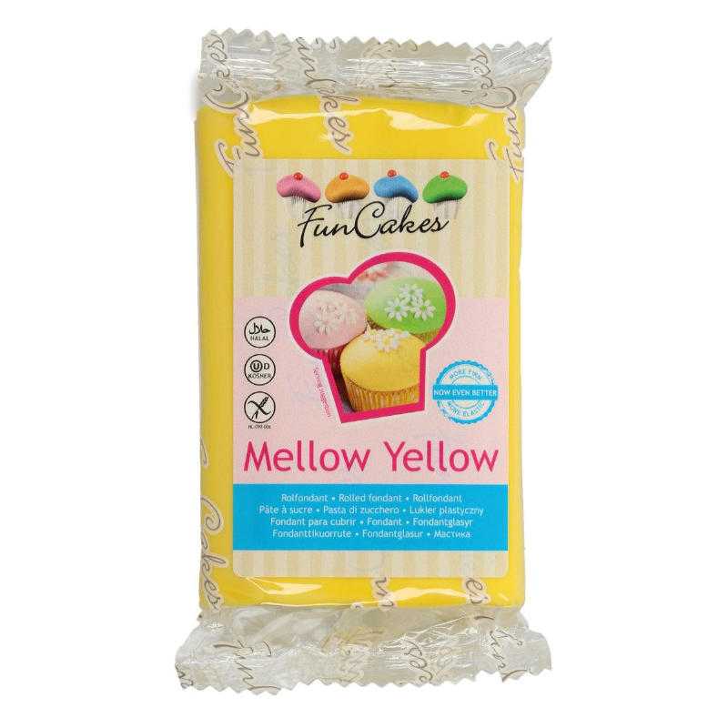 Funcakes Fondant Gelb, 250 g