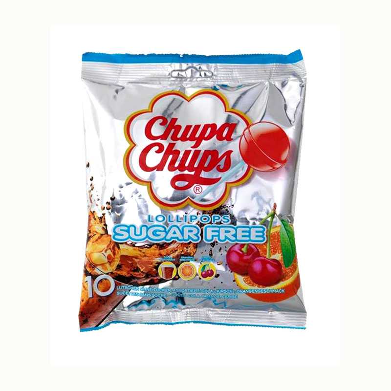 Chupa Chups zuckerfreie Lollis, 10 Stk.