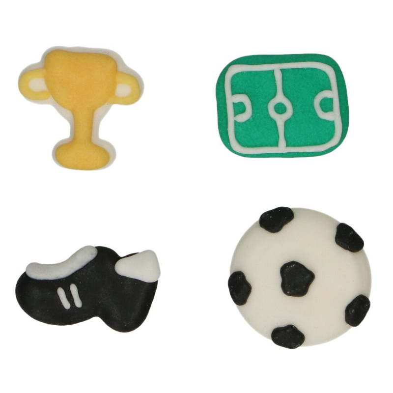 Funcakes Décor en sucre Tournoi de foot, 8 pcs.