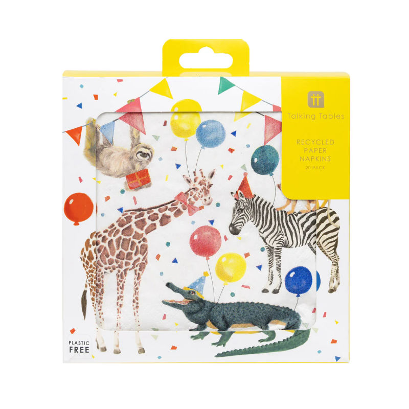 Serviettes Zoo Party, 20 pcs.