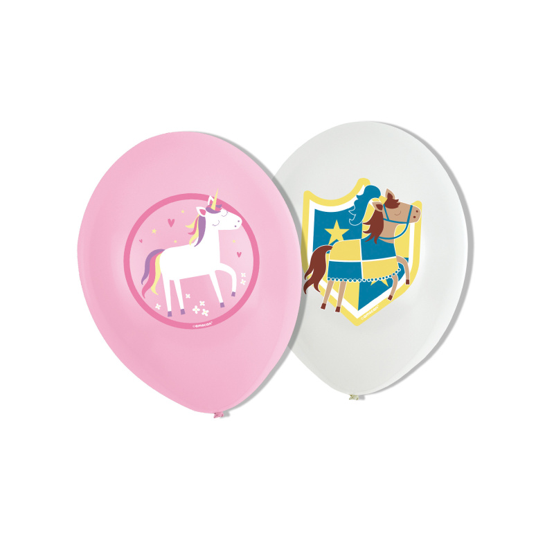 Ballons Chevalier & Princesse, 6 pcs.