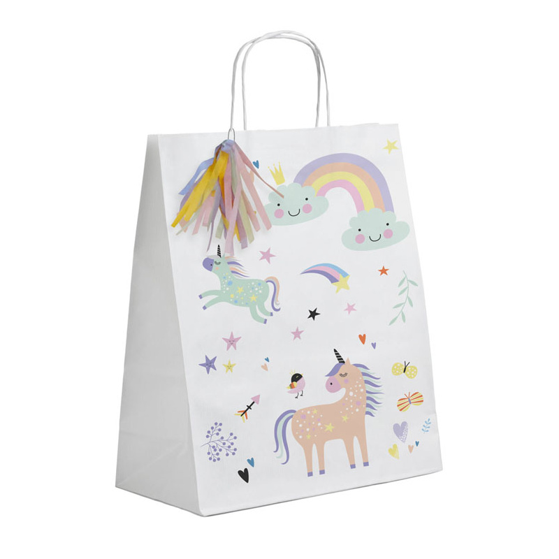 Sacs de fête Licorne & Arc-en-ciel, 6 pcs.