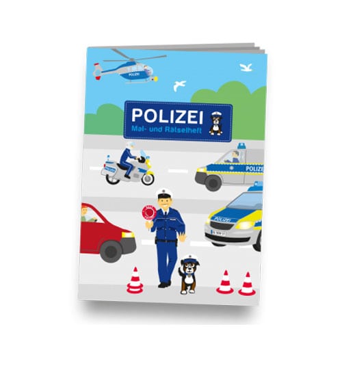 Mal- und Rästelheft Polizei