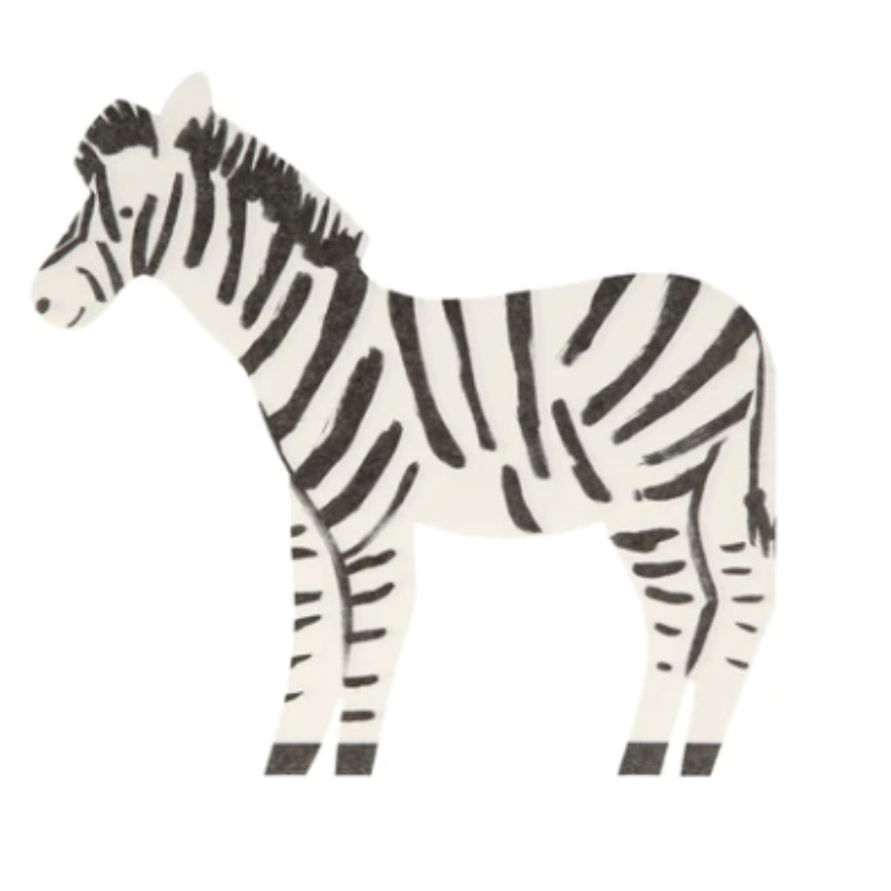 Servietten Meri Meri Zebra, 20 Stk.