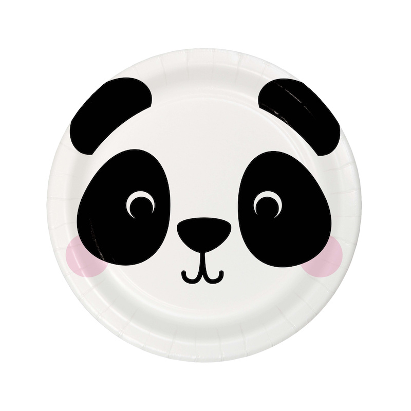 Assiettes de fête Panda, 8 pcs.