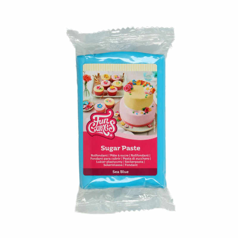 Funcakes Pàte à  sucre bleu, 250 g