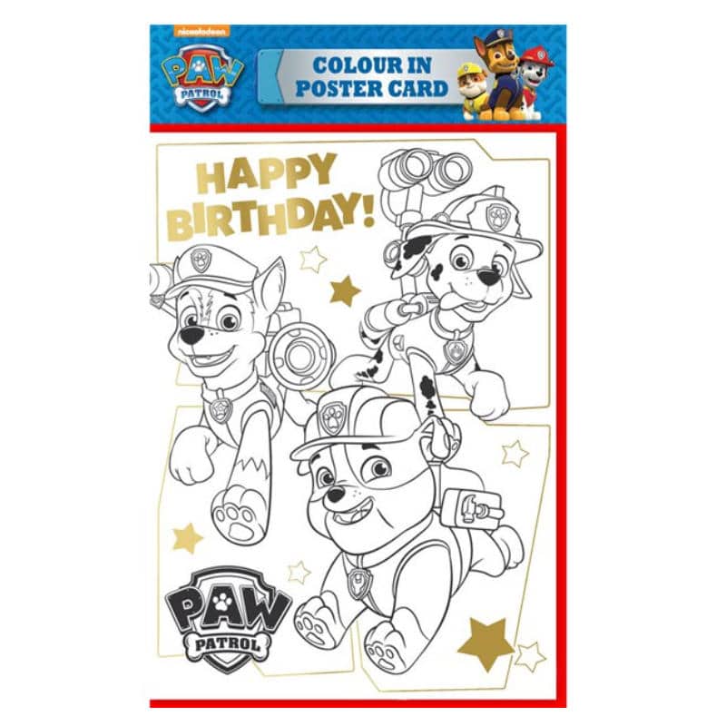 Ausmalposter Paw Patrol