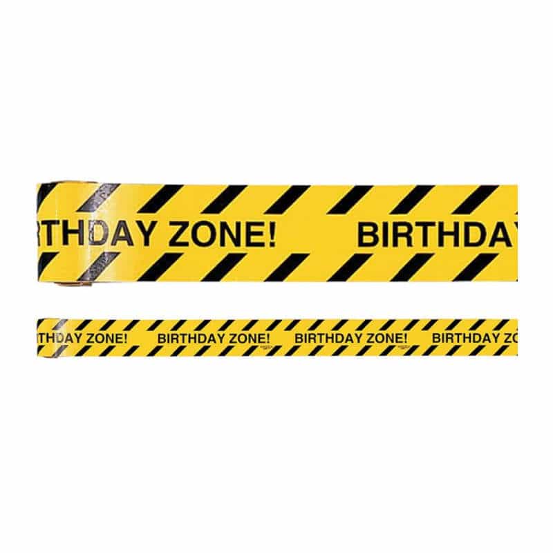 "Absperrband ""Birthday Zone"" Baustelle"