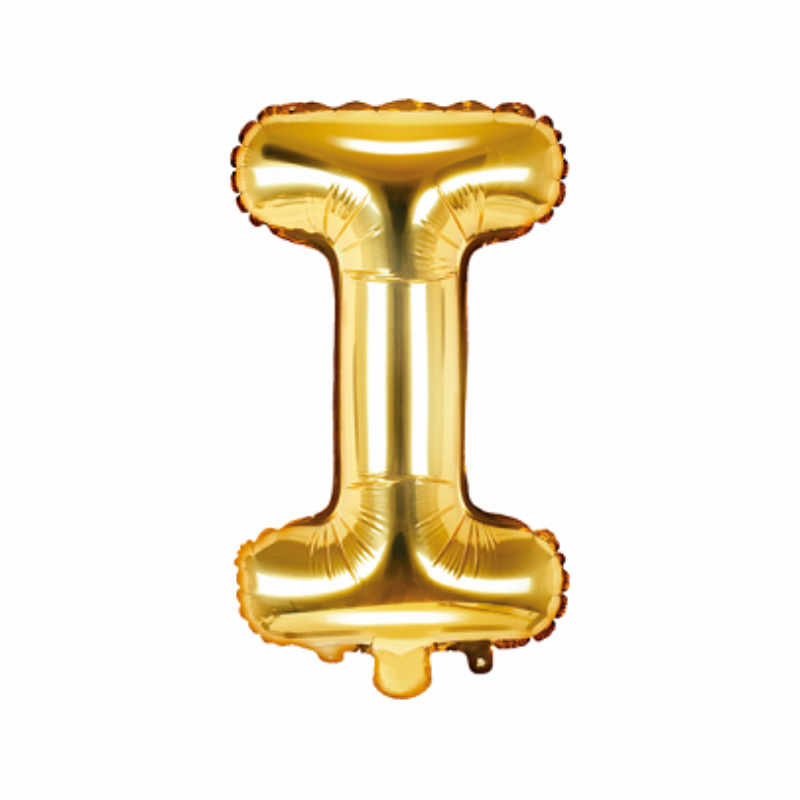 "Folienballon Buchstabe ""I"" gold, 1 Stk."