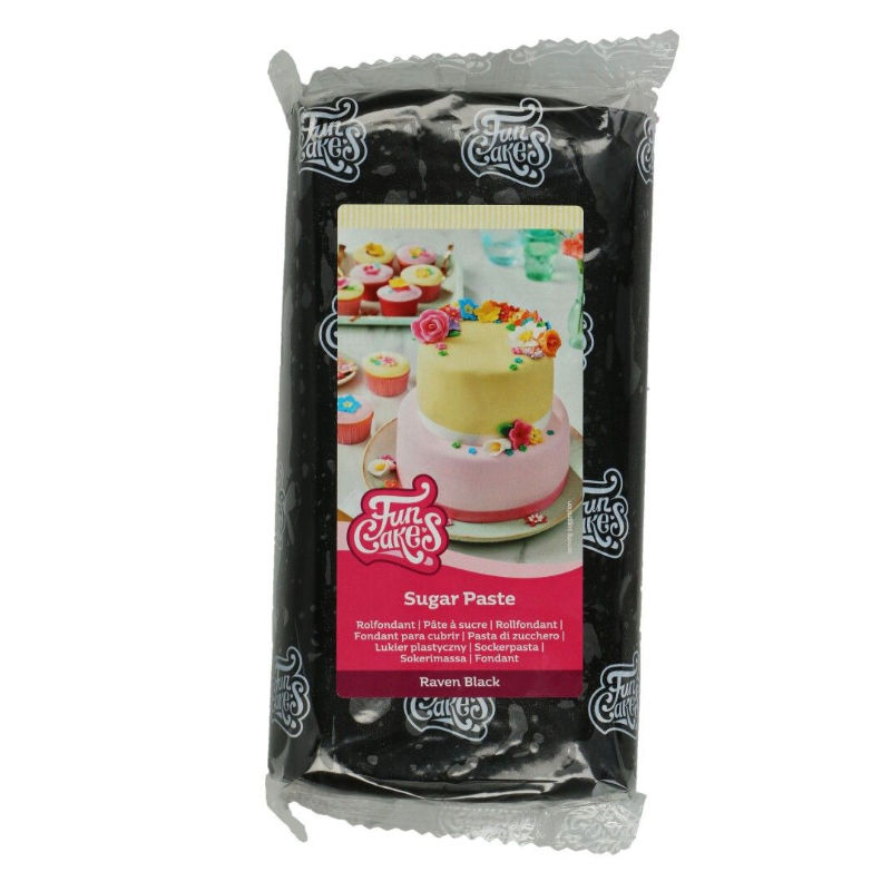 Funcakes Fondant Rabenschwarz, 1 kg