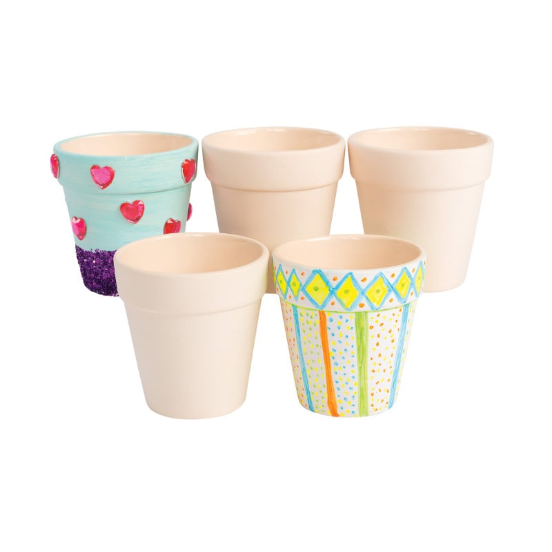 Set de pots de fleurs en céramique, 12 pcs.