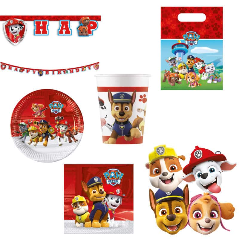 Set de fête Paw Patrol, 45 pcs.