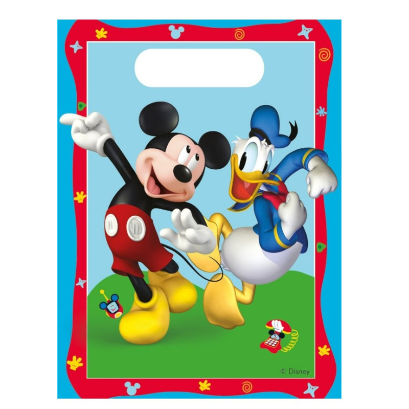 Sacs de fête Mickey Mouse, 6 pcs.