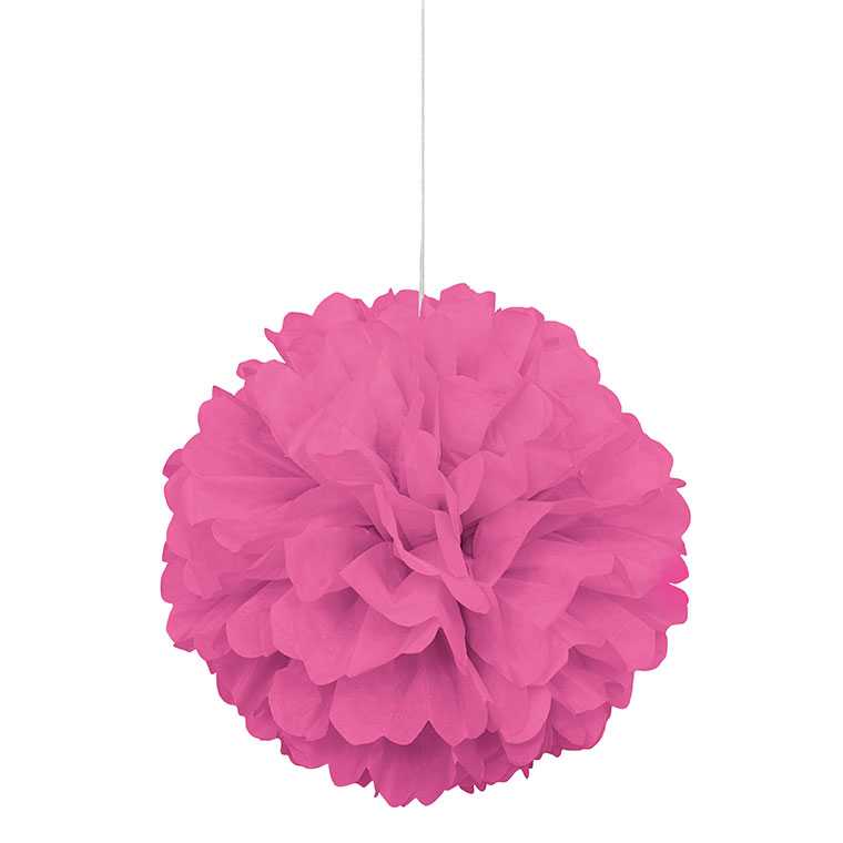 Pompon pink 40cm, 1 Stk