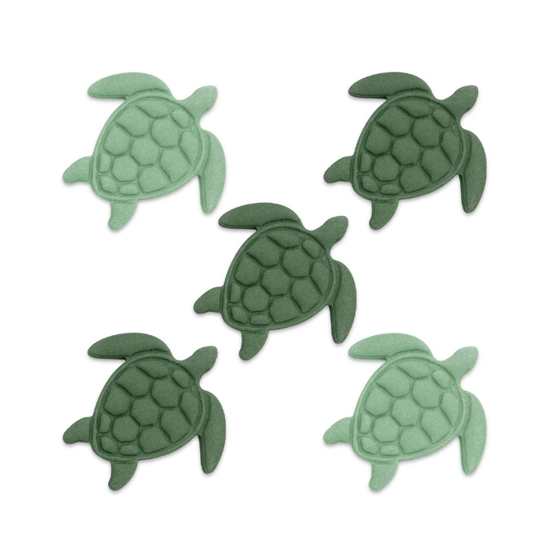 Décor en sucre Tortues, 5 pcs.