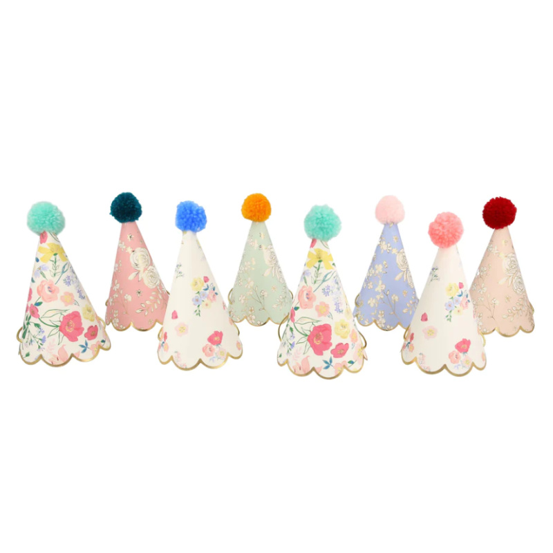 Chapeaux de fête Meri Meri Jardin anglais, 8 pcs.