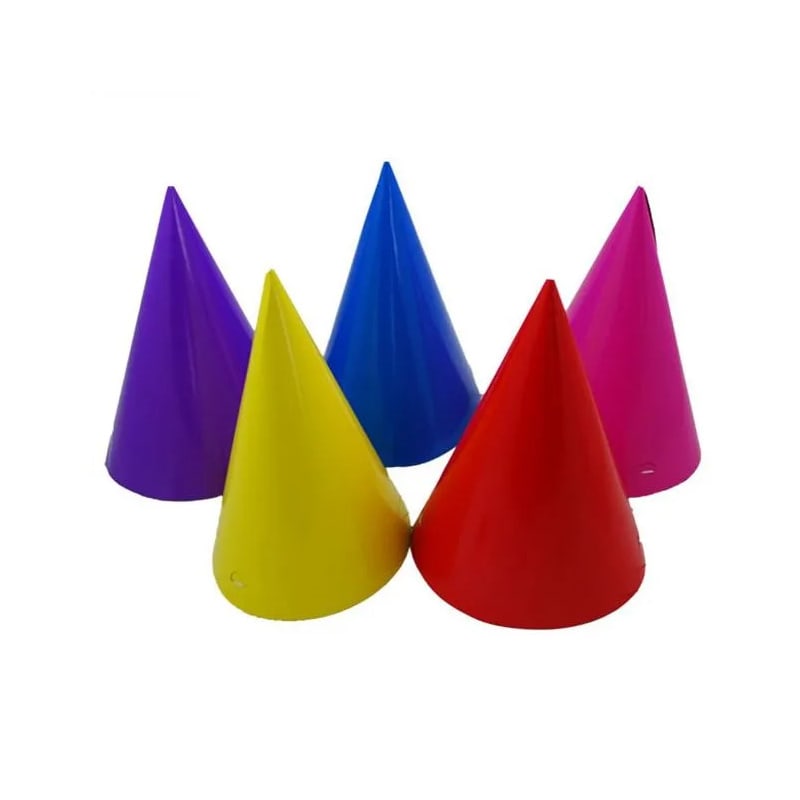 Chapeaux de fête colorés, 8 pcs.