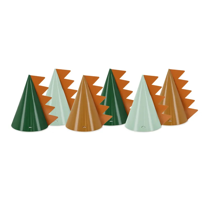 Chapeaux de fête Dino, 6 pcs.