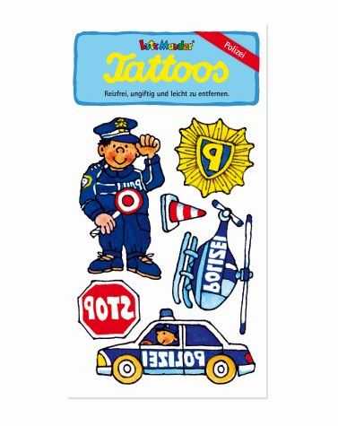 Klebetattoos Polizei