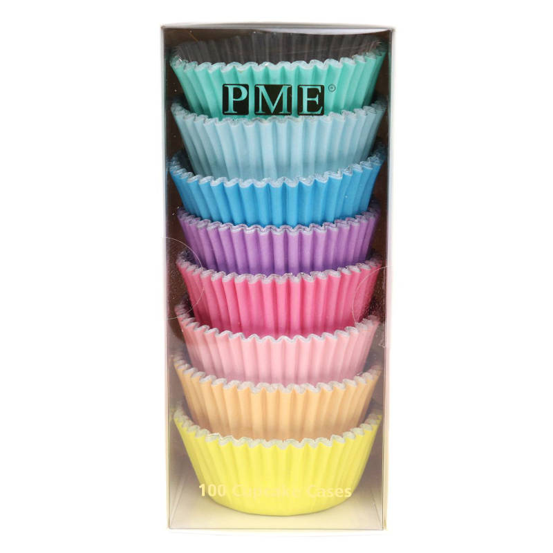 Muffinförmchen Pastel Mix Set, 100 Stk.