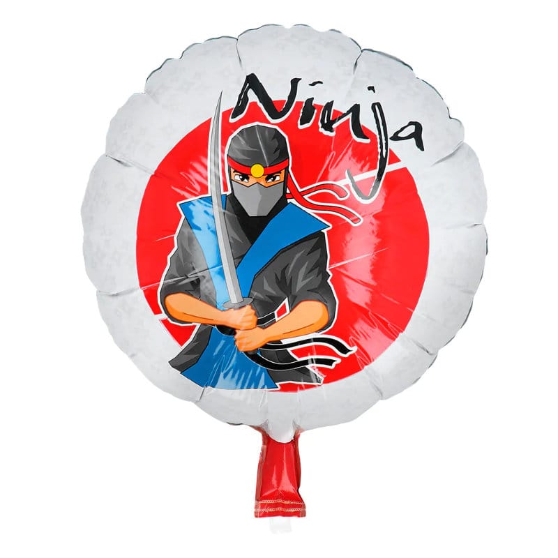 Ballon rond en plastique Ninja