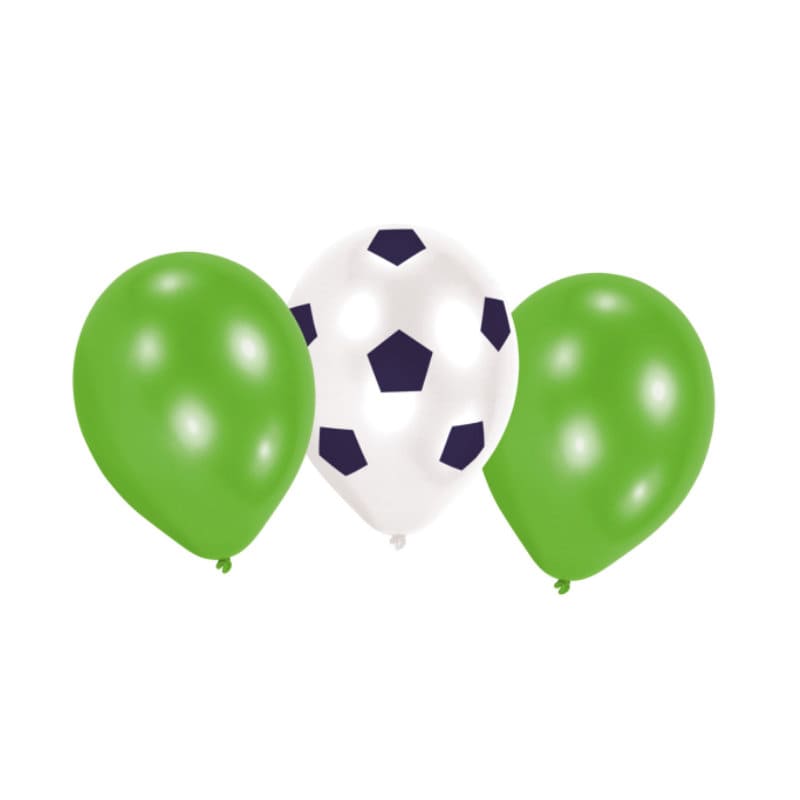 Luftballons Fussball Set, 6 Stk.