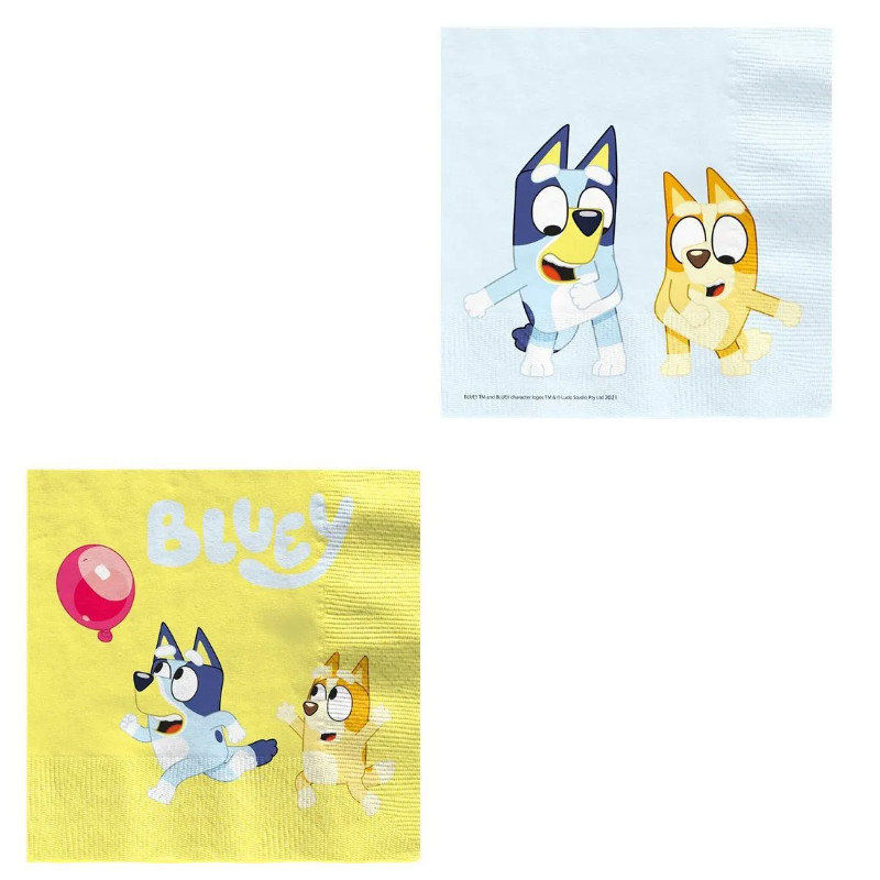 Serviettes Bluey, 16 pcs.