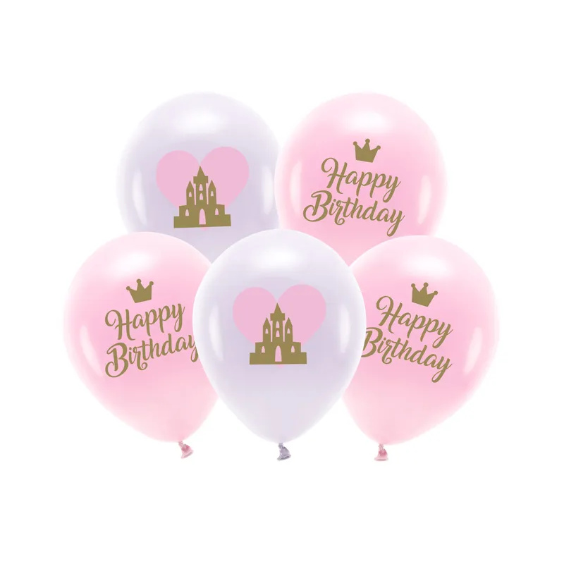 Ballons Joyeux anniversaire princesse, 5 pcs.