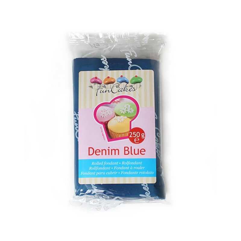 Funcakes Fondant Denim Blau, 250 g