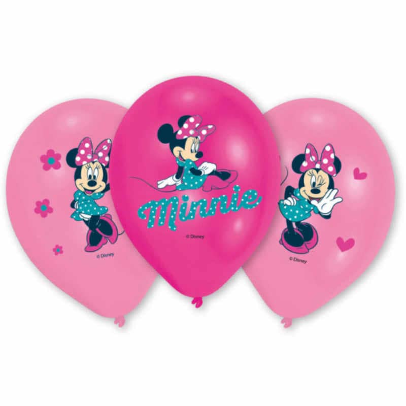 Luftballons Minnie Mouse, 6 Stk.