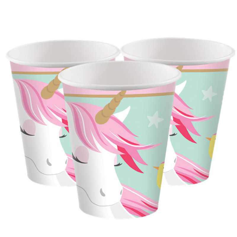 Becher Einhorn Traumwelt, 8 Stk.